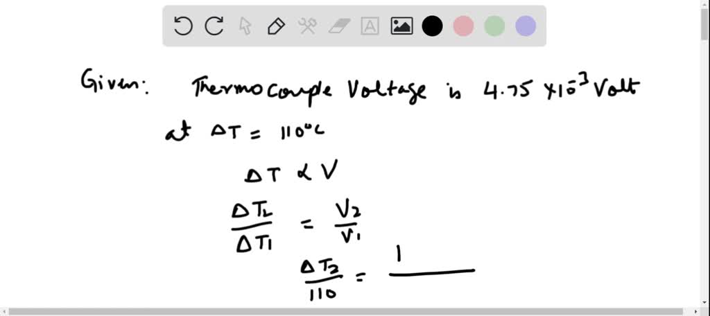 SOLVED:A copper-constantan thermocouple generates a voltage of 4.75 ×10 ...