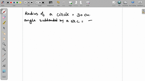 what-is-the-length-of-the-arc-of-a-circle-of-radius-30-mathrmcm-which-subtend-an-angle-fracpi6-at-th