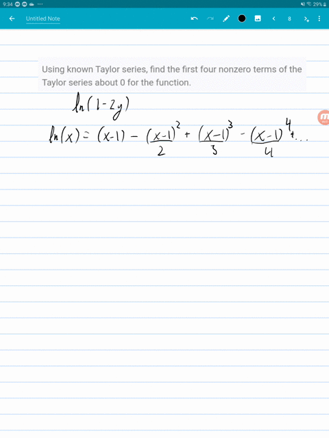 using-known-taylor-series-find-the-first-four-nonzero-terms-of-the-taylor-series-about-0-for-the--34