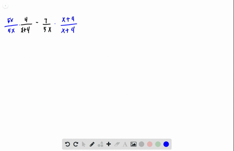 simplify-the-expression-frac4x4-frac75-x