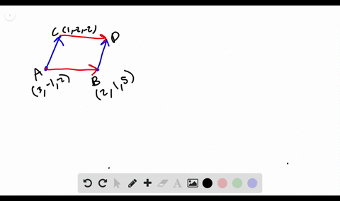 consider-points-a3-12-b215-and-c1-2-2-a-find-the-area-of-parallelogram-a-b-c-d-with-adjacent-sides-o