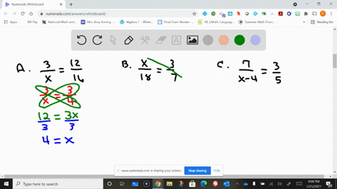 solve-each-proportion-for-x-text-a-frac3xfrac1216-fracx18frac37-text-c-frac7x-4frac35