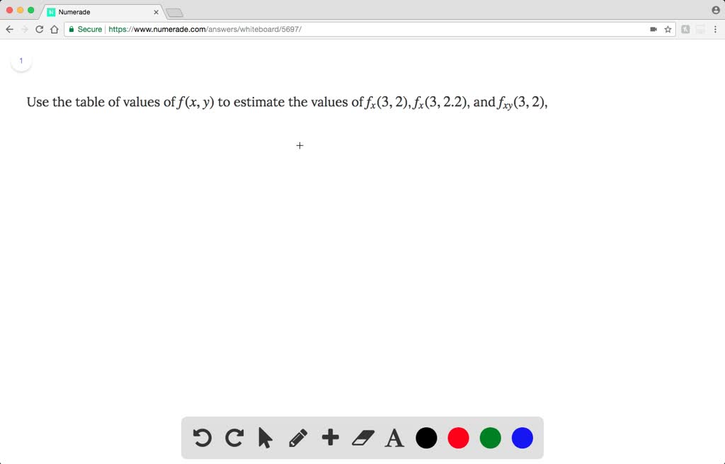 Use The Table Of Values Of F X Y To Estimate Th