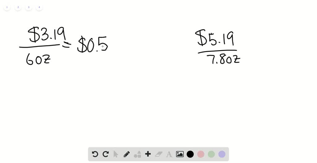 SOLVED:Following are the prices of toothpaste (9 oz.), shampoo (7 oz ...