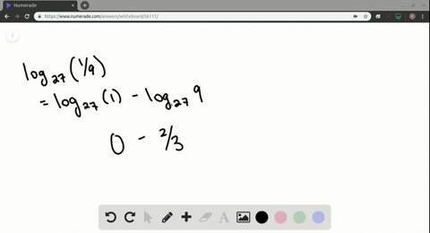 in-exercises-5-10-evaluate-the-expression-without-using-a-calculator-log-_27-frac19