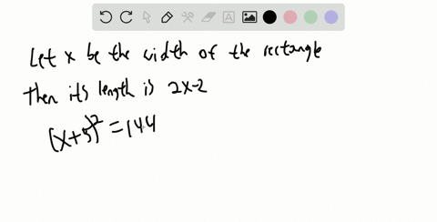 solve-each-problem-see-example-4-a-rectangle-has-a-length-2-mathrmm-less-than-twice-its-width-when-5