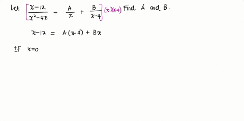 in-exercises-1-4-find-the-values-of-a-and-b-that-complete-the-partial-fracx-12x2-4-xfracaxfracbx-4