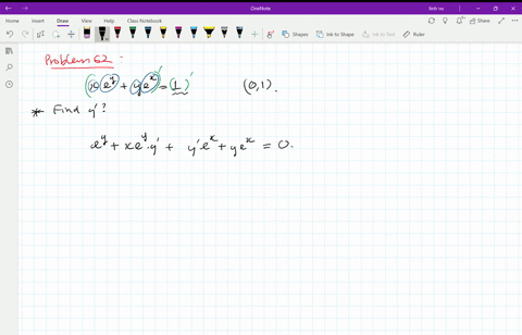 beginarrayltext-find-an-equation-of-the-tangent-line-to-the-curve-x-eyy-ex1-text-at-the-point-01-end