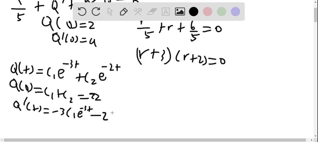 SOLVED:An LRC circuit is set up with an inductance of 1 / 5 henry, a ...