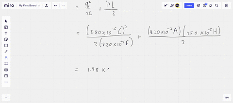 at-time-t0-the-current-is-920-mathrmma-the-charge-on-the-capacitor-is-380-mu-mathrmc-and-the-capacit