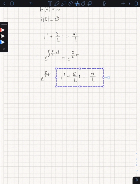 determine-the-current-flowing-in-an-rl-circuit-if-the-applied-emf-is-constant-and-the-initial-curren