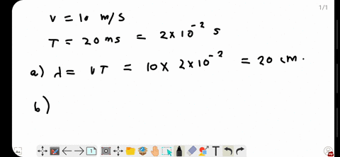 a-wave-travelling-on-a-string-at-a-speed-of-10-mathrmm-mathrms-1-causes-each-particle-of-the-string-