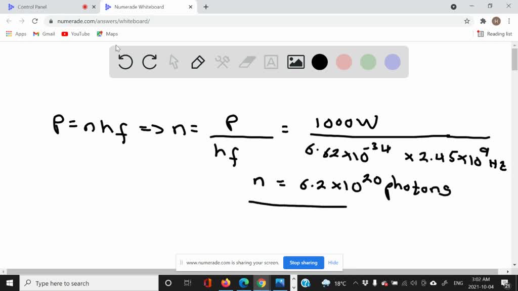 SOLVED Estimate the number of photons per second emitted inside a