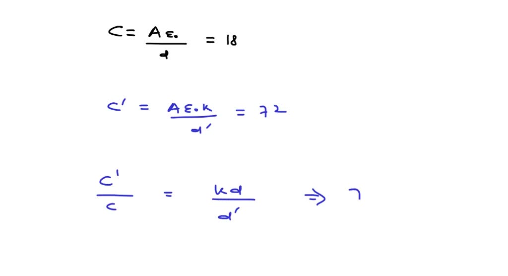 A parallel plate air capacitor has a capacitance 18 μF. If the distance ...