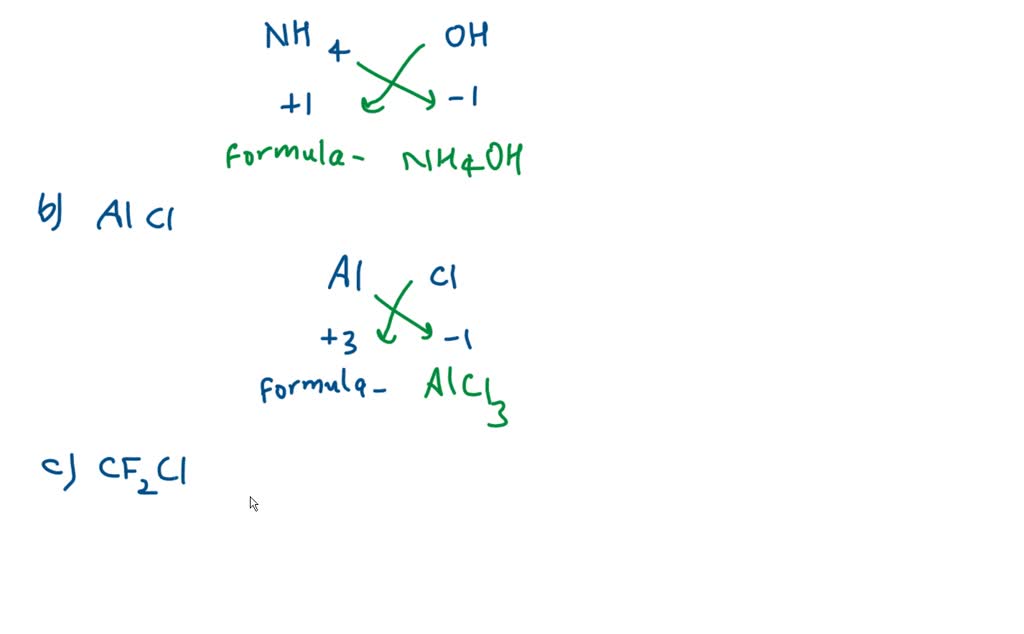 What are likely formulas for the following molecules? (a) NH? OH (b ...