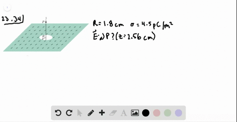 in-fig-23-45-a-small-circular-hole-of-radius-r180-mathrmcm-has-been-cut-in-the-middle-of-an-infinite