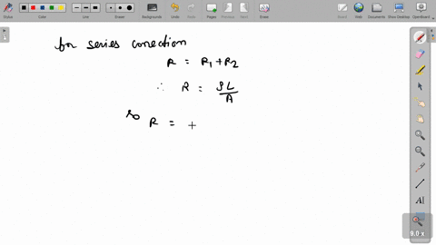 two-wires-of-equal-lengths-equal-diameters-and-having-resistivities-rho_1-and-rho_2-are-connected-in