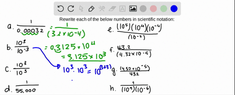 write-each-of-the-following-numbers-in-standard-scientific-notation-a-frac1000032-b-frac10310-3-c-fr
