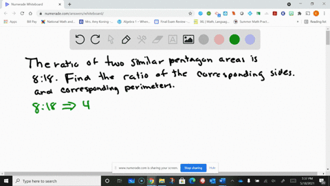 the-ratio-of-the-areas-of-two-similar-pentagons-is-8-18-a-find-the-ratio-of-their-corresponding-side