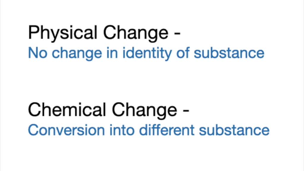SOLVEDInterpreting Concepts a. Is breaking an egg an example of a physical or chemical change