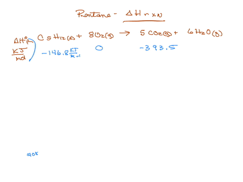 pentane-c5h12-is-a-component-of-gasoline-that-burns-according-to-the-following-balanced-equation-cal