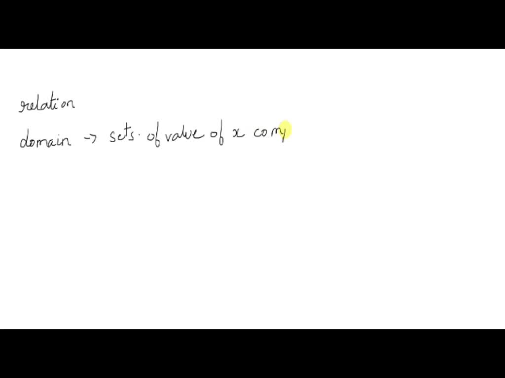 SOLVED Which Of The Following Are Functions And Which Are Relations But