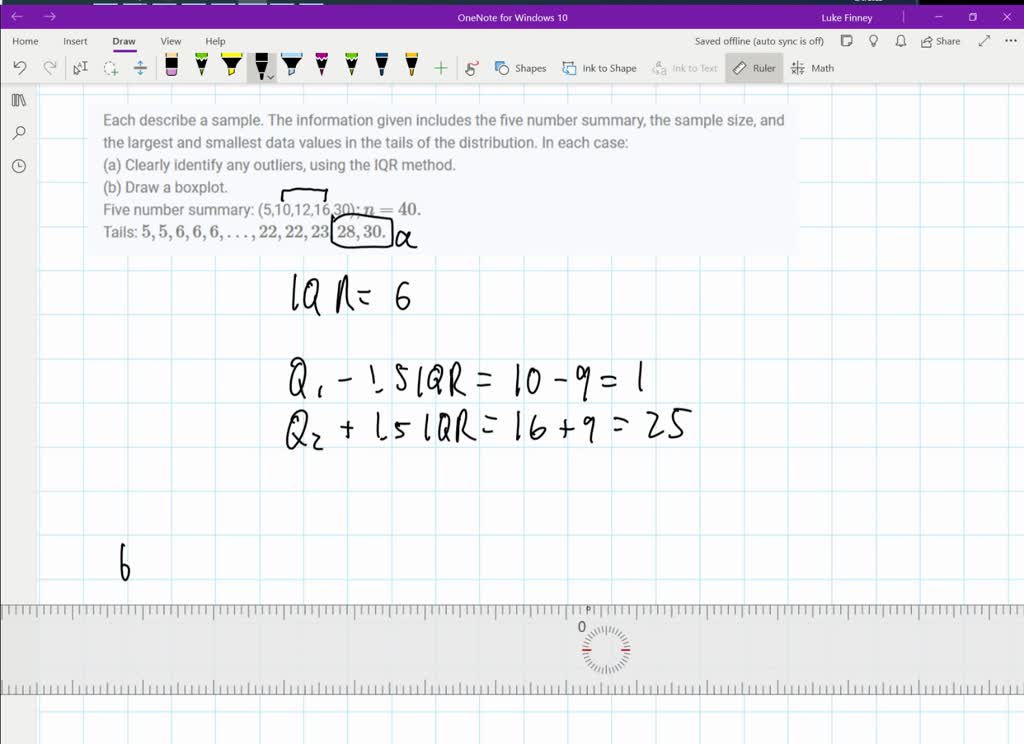 SOLVED:To Make A Boxplot Of A Distribution, You Must Know (a) All The ...