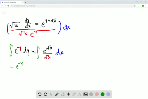 solve-the-differential-equation-sqrtx-fracd-yd-xeysqrtx-quad-x0-2