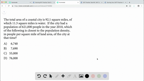 the-total-area-of-a-coastal-city-is-921-square-miles-of-which-113-square-miles-is-water-if-the-city-