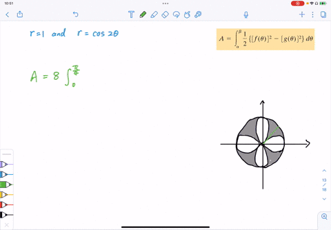 find-the-area-a-of-the-region-inside-the-first-curve-and-outside-the-second-curve-r1-text-and-rcos-2