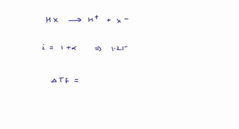 in-a-02-molal-aqueous-solution-of-a-weak-acid-h-x-the-degree-of-ionisation-is-025-the-freezing-point