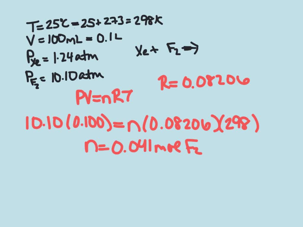 Xenon and fluorine will react to form binary compounds when a mixture