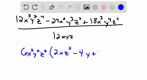 divide-each-of-the-following-use-the-long-division-process-where-necessary-frac12-x3-y2-z4-24-x2-y3-