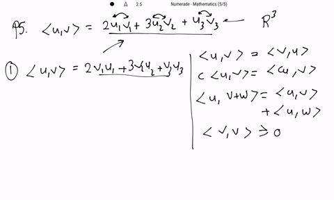 show-that-the-function-defines-an-inner-product-on-r3-where-mathbfuleftu_1-u_2-u_3right-and-mathbfvl