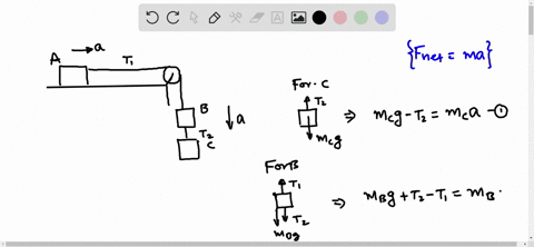 in-fig-5-46-three-ballot-boxes-are-connected-by-cords-one-of-which-wraps-over-a-pulley-having-negl-4