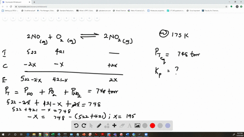 consider-the-reaction-2-mathrmnogmathrmo_2g-rightleftharpoons-2-mathrmno_2g-a-a-reaction-mixture-at-