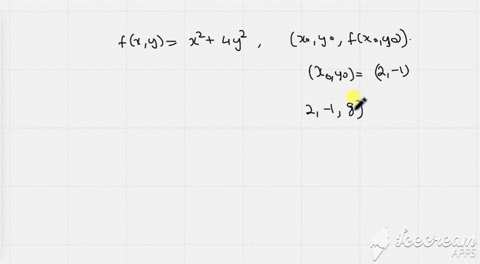 find-the-plane-tangent-to-the-given-graph-at-the-indicated-point-fx-yx24-y2-leftx_0-y_0-fleftx_0-y_0