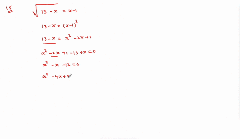 solve-sqrt13-xx-1