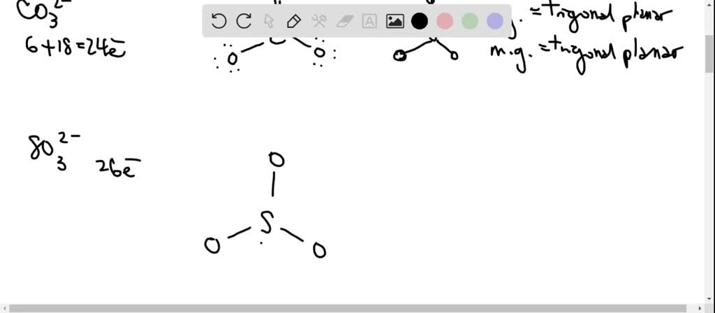 SOLVED:In each of these ions, three oxygen atoms are attached to a ...