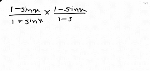 prove-that-each-of-the-following-identities-is-true-frac1-sin-x1sin-xsec-x-tan-x2