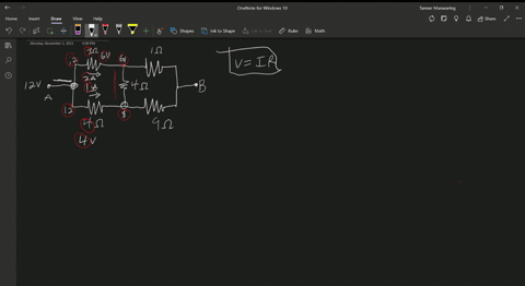 look-at-figure-413-a-find-the-current-in-and-potential-difference-across-each-resistor-the-potential
