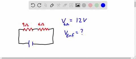 a-90-omega-resistor-and-a-60-omega-resistor-are-connected-in-series-with-an-emf-source-the-potential
