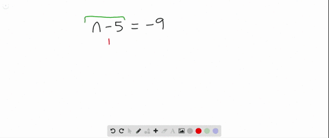 5 added to a number is 9 in equation