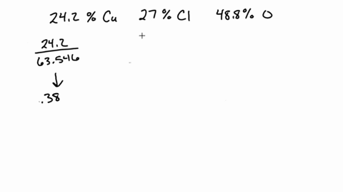 what-is-the-empirical-formula-of-the-compound-that-is-242-mathrmcu-270-mathrmcl-and-488-o-by-mass