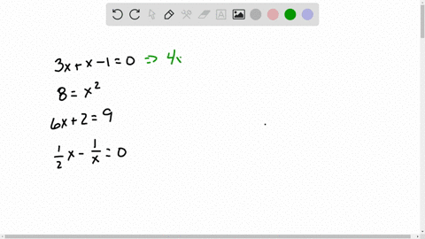 which-equations-are-linear-equations-in-x-a-3-xx-10-b-8x2-c-6-x29-d-frac12-x-frac1x0