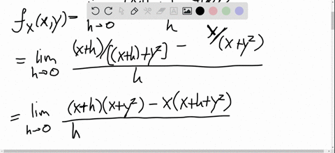 ⏩SOLVED:Use the definition of partial derivatives as limits (4) to ...