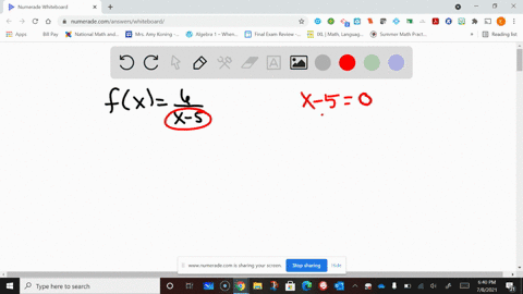 determine-the-domain-of-the-function-represented-by-the-given-equation-fxfrac6x-5