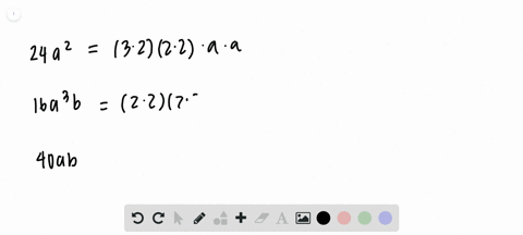 find-the-gcf-of-each-list-of-terms-24-a2-16-a3-b-40-a-b