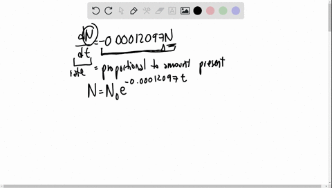 carbon-14-has-a-decay-rate-of-0012097-per-year-the-rate-of-change-of-an-amount-n-of-carbon-14-is-giv
