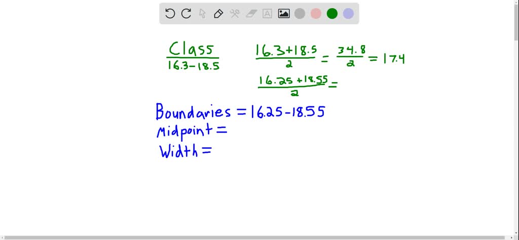 ⏩solvedfor Exercises 58 Find The Class Boundaries Midpoints And Numerade 3651